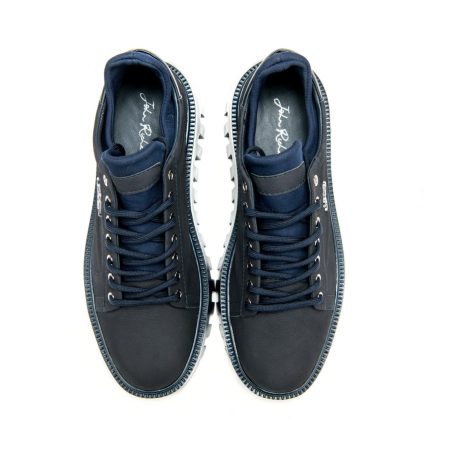 Muške kožne plitke patike John-Richardo-21171 plave ravne - Kupite odmah na Creator.rs -